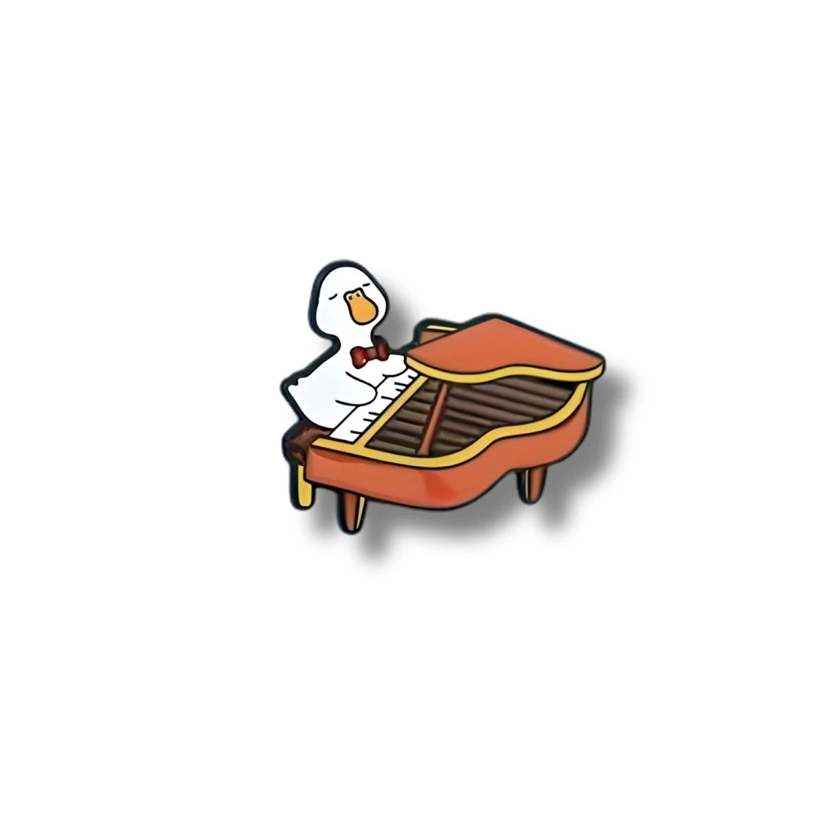Pin Metálico Pato Pianista