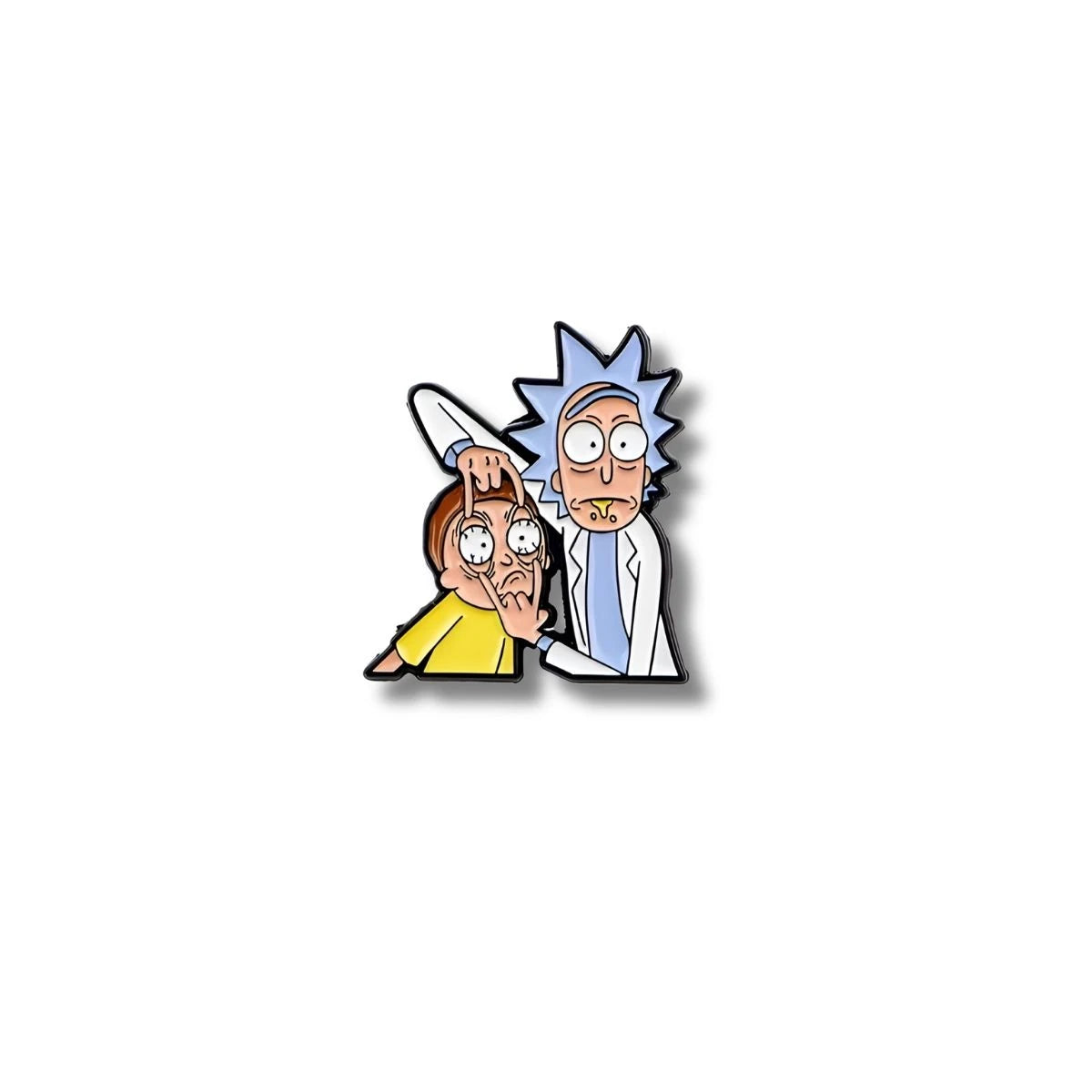 Pin Metálico Rick Sanchez y Morty Smith