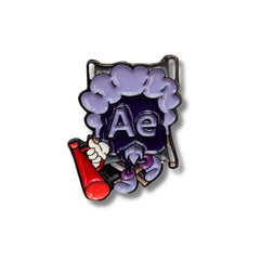 Pin Metálico After Effects sentado