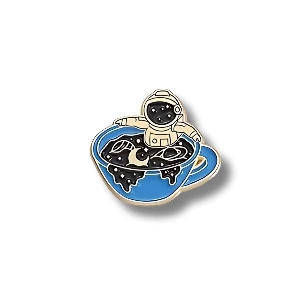 Pin Metálico Astronauta Café Estelar