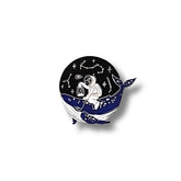 Pin Metálico Astronauta Jinete Ballena