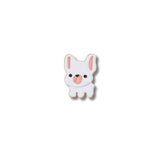 Pin Metálico Bulldog Francés Blanco