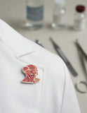 Pin Metálico Cabeza Anatómica Músculos