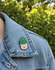 Pin Metálico Cactus Corazón Tierno