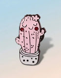 Pin Metálico Cactus Rosa Feliz
