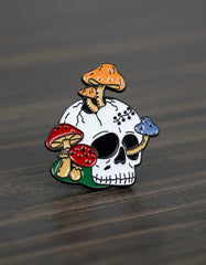 Pin Metálico Calavera Fungi
