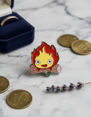 Pin Metálico Calcifer Fuego