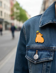 Pin Metálico Capibara con Mariposa