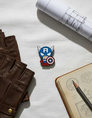 Pin Metálico Capitán América Uniformado