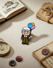 Pin Metálico Carl Fredricksen Globos