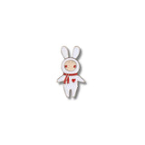 Pin Metálico Conejito Bufanda Roja