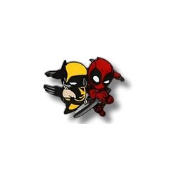 Pin Metálico Deadpool y Wolverine