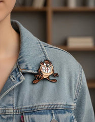 Pin Metálico Demonio de Tasmania Sonrisa