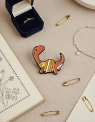 Pin Metálico Dinosaurio Braquiosaurio Abrigado