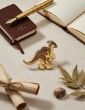 Pin Metálico Dinosaurio Parasaurolophus