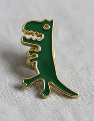 Pin Metálico Dinosaurio Retro