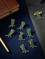 Pin Metálico Dinosaurio Retro
