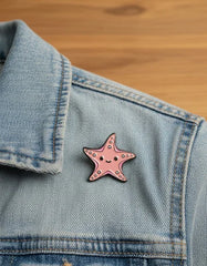 Pin Metálico Estrella de Mar Rosa Kawaii