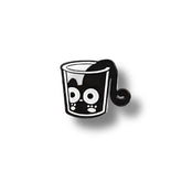 Pin Metálico Gatito Asomado en Vaso