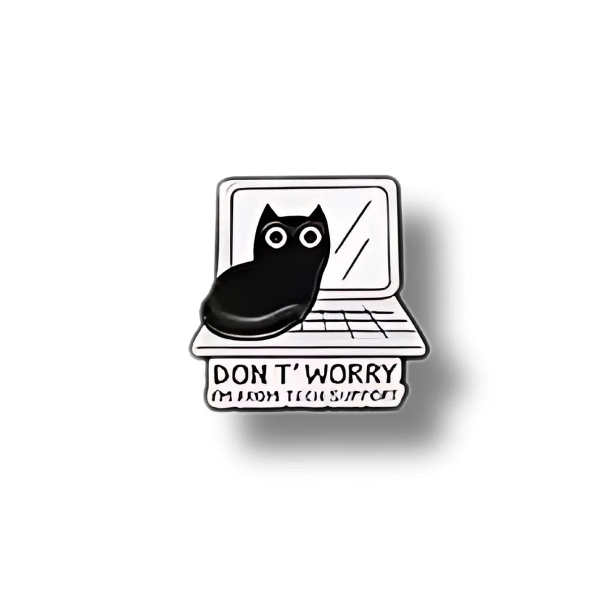 Pin Metálico Gatito Don't Worry