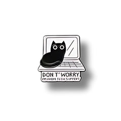 Pin Metálico Gatito Don't Worry