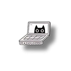 Pin Metálico Gatito I'm a Program