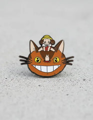 Pin Metálico Gatobús con Niña