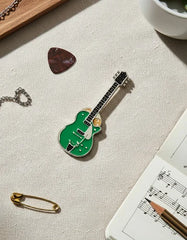 Pin Metálico Guitarra Eléctrica Verde Vintage