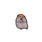 Pin Metálico Hámster Aterrorizado