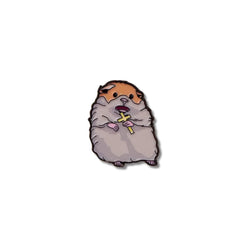 Pin Metálico Hámster Aterrorizado