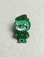 Pin Metálico Happy Tree Friends Flippy Malo