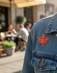 Pin Metálico Hoja de Arce