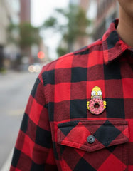 Pin Metálico Homero Dona