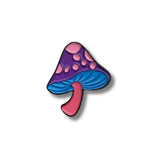 Pin Metálico Hongo Púrpura y Azul