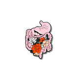 Pin Metálico Intestinos con Flores