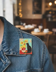 Pin Metálico Los Girasoles Gatunos