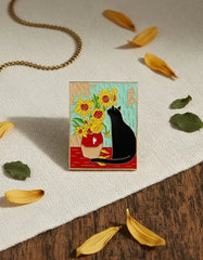 Pin Metálico Los Girasoles Gatunos