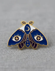 Pin Metálico Mariposa Azul Nocturna