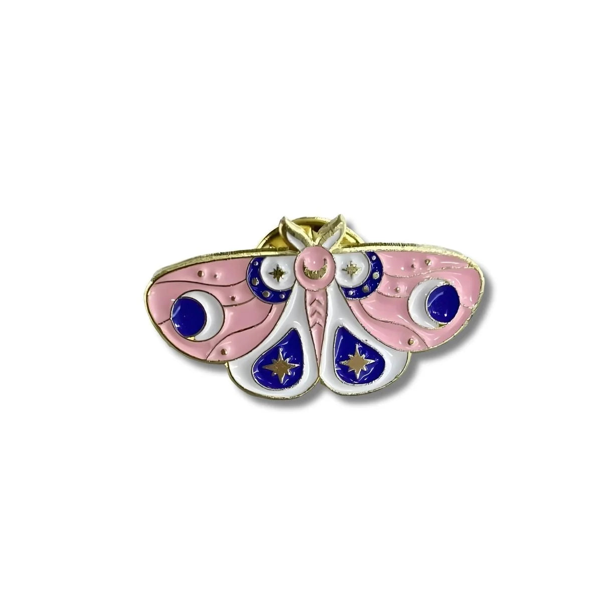 Pin Metálico Mariposa Cósmica Rosada