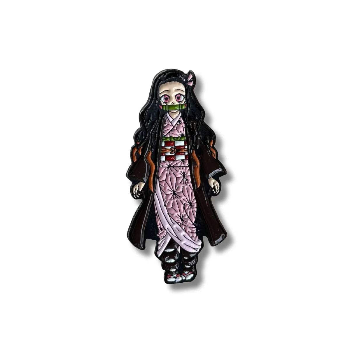 Pin Metálico Nezuko Venda en la boca