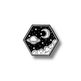Pin Metálico Noche Planetaria