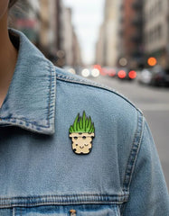 Pin Metálico Planta Coqueta