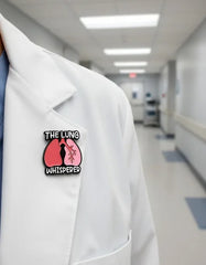 Pin Metálico Pulmones The Lung Whisperer