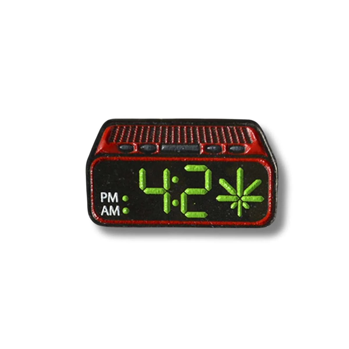 Pin Metálico Reloj 4:20 Verde