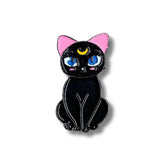Pin Metálico Sailor Moon Luna Color negro
