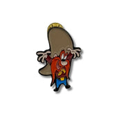 Pin Metálico Sam Bigotes Cara de Maldad