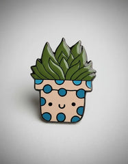 Pin Metálico Suculenta Lunares