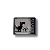 Pin Metálico Televisor Dinosaurio Chrome