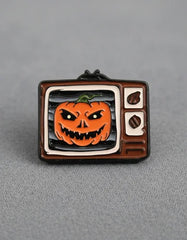Pin Metálico Televisor Halloween