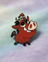 Pin Metálico Timón y Pumbaa Bebés